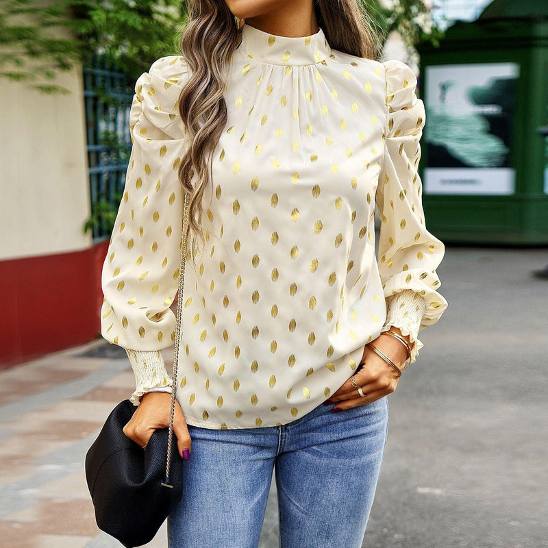 Round neck long sleeved shirt - runwayfashionista.com