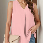 Loose Sleeveless Top - runwayfashionista.com