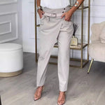 Effortless Elegance: The Casual Irregular Fit Slimming Pants - grey