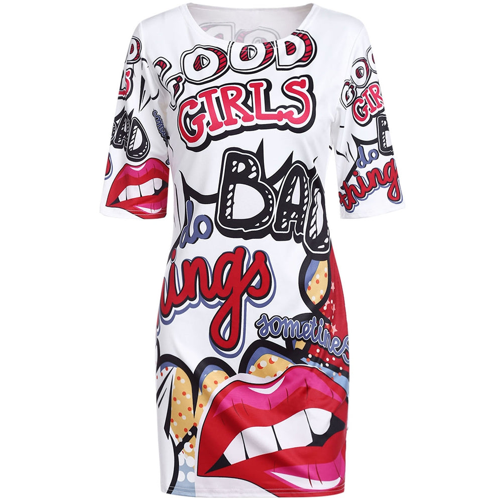 Statement Style: Funny Print T-Shirt Dress