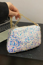 Sequin Removable Strap Shoulder Bag - Stylish & Versatile - runwayfashionista.com