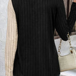 Round Neck Long Sleeve T-Shirt - runwayfashionisa.com