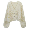 V-neck Long Sleeved Cardigan
