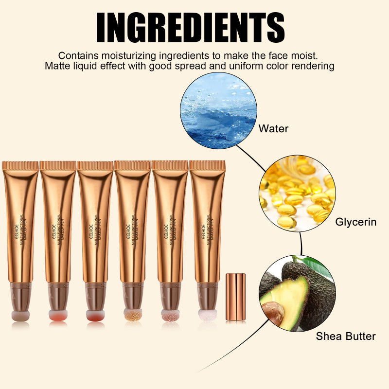 Three-Dimensional Liquid Contour Beauty Stick