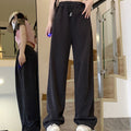 High-Waisted Mini Drawstring Casual Sports Sweatpants