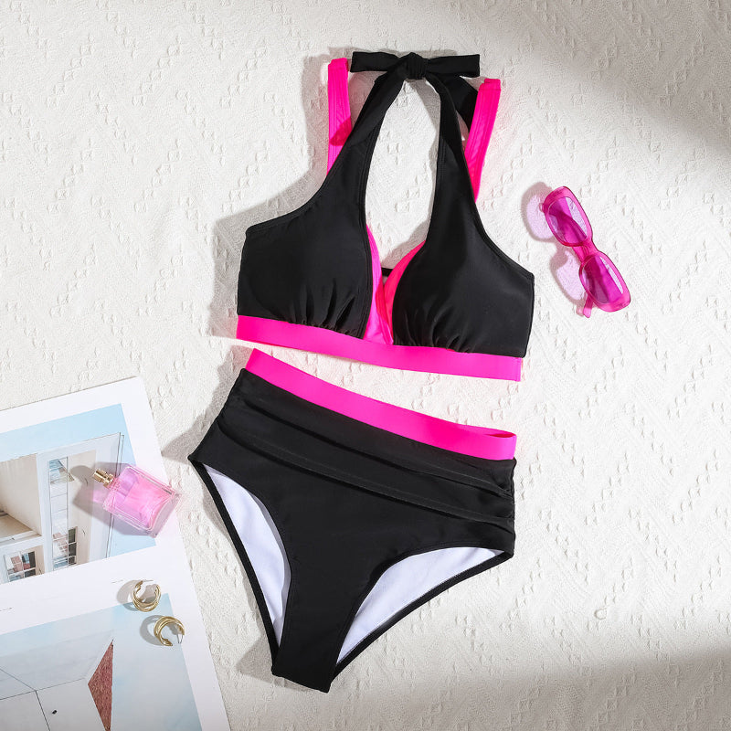 Halter High-waistedi Two-piece Swimsuit