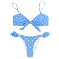 Dot Print Push-up Bikinis - runwayfashionista.com