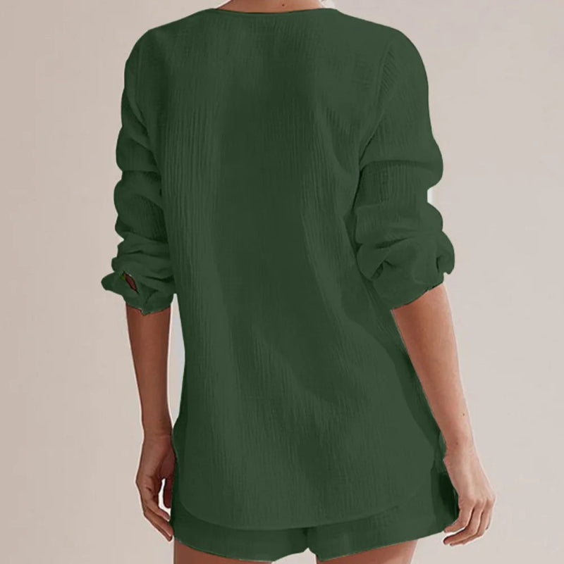 Summer Pajamas Made of Pure Cotton Gauze - runwayfashionista.com