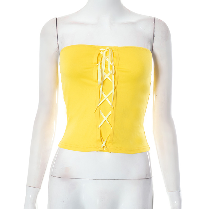 Umbilical Short Strap Top - runwayfashionista.com