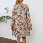Long Sleeve Round Neck Dress