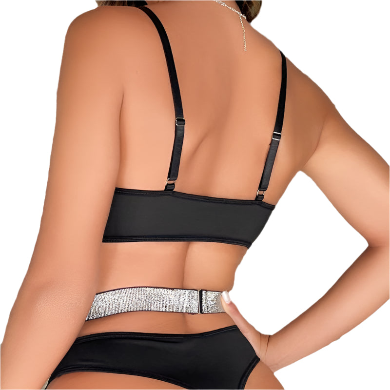 Hollowed Out Backless One Piece Lingerie