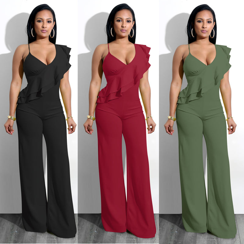 V Neck Nightclub Two Piece Suit - runwayfashionista.com