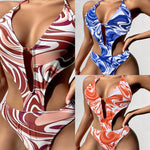 One Piece Printed Swimsuit