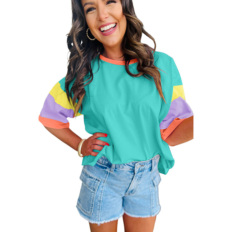 Round Neck Half Sleeved Top