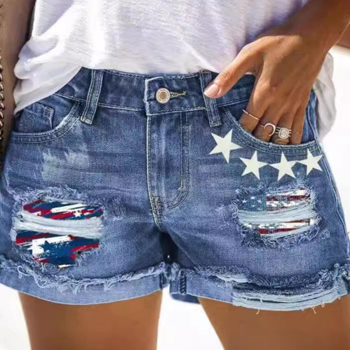 Elevate Your Style: Edgy Ripped Denim Shorts