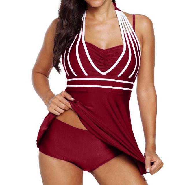 Halter plus size Tankini