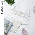 Lace Underwear Bra and Panty Set - runwayfashionista.com