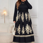 Fearless Style: Printed Mock Neck Midi Dress