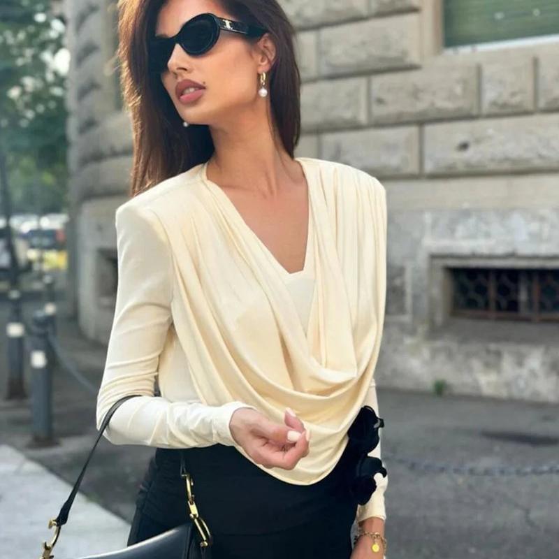 Long Sleeve Temperament Style Top