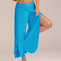 Split Casual Loose Wide Leg Pants - runwayfashionista.com