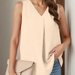 Loose Sleeveless Top - runwayfashionista.com