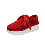 Casual Comfort: Women's Round Toe Lace-Up Mesh Sneakers - runwayfashionista.com