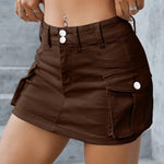 This low waist skirt hugs your hips with a sleek, slim fit that highlights your curves confidently.