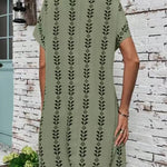 Round Neck Loose Dress - runwayfashionista.com