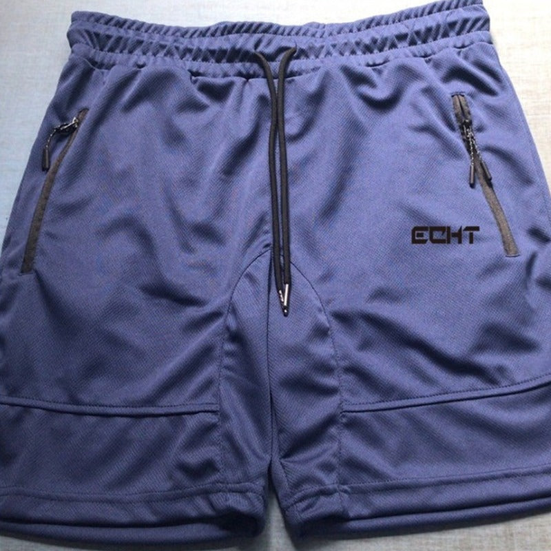 Zipper Pocket Sports Shorts