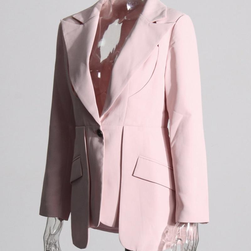 Hollow Out Irregular Suit Jacket