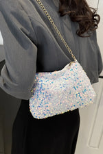 Sequin Removable Strap Shoulder Bag - Stylish & Versatile - runwayfashionista.com
