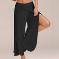 Split Casual Loose Wide Leg Pants - runwayfashionista.com