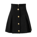 A-line Pleated Mini Skirt