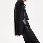 Wide Shoulder Short Coat