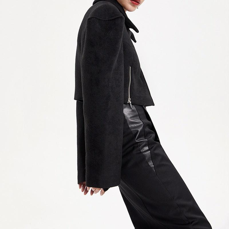 Wide Shoulder Short Coat