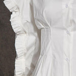 Three-dimensional Ruffles Loose Blouse - runwayfashionista.com