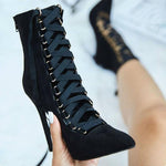 Cross-Strap Oxford Stiletto Heel Martin Boots - runwayfashionista.com