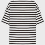 Casual Striped Quarter Sleeve T - Shirt - runwayfashionista.com