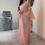 Style Spotlight: The Elegant Stand Collar Flare Sleeve Maxi