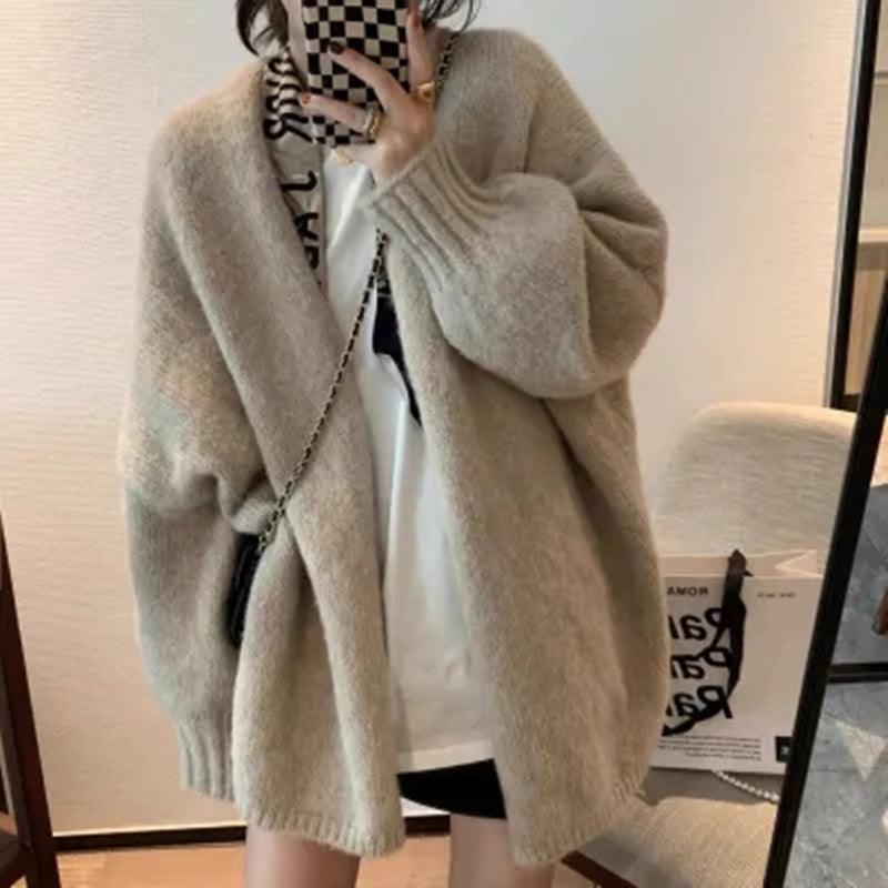 Lazy style gentle cardigan - runwayfashionista.com