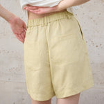 Elevate Your Wardrobe: Discover the Elegance of Our High-Waist Tencel & Hemp Shorts!