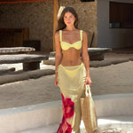 Three-Piece Bikini Set SexyStyle Printed