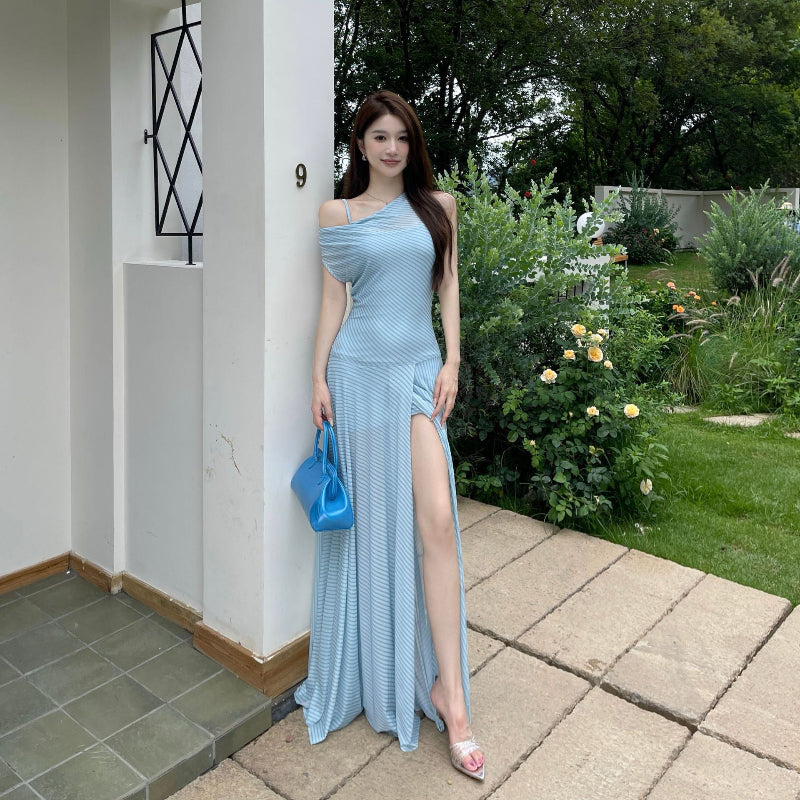 Bold Striped Midi Dress for the Fashion Edge