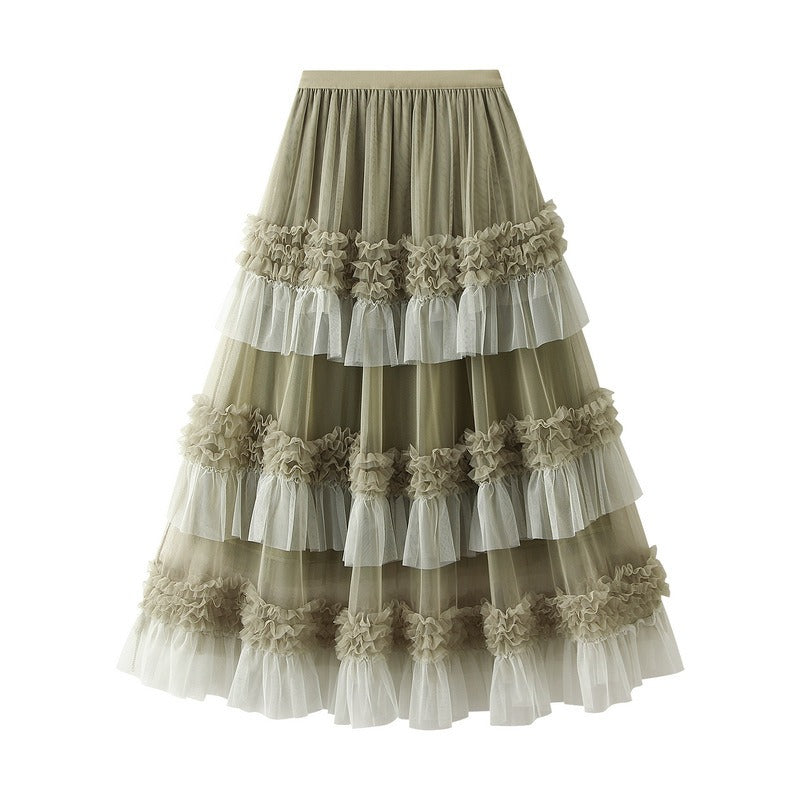 Big swing gauze skirt - runwayfashionista.com