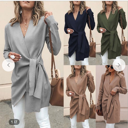 Mid length Casual Small Coat - runwayfashionista.com