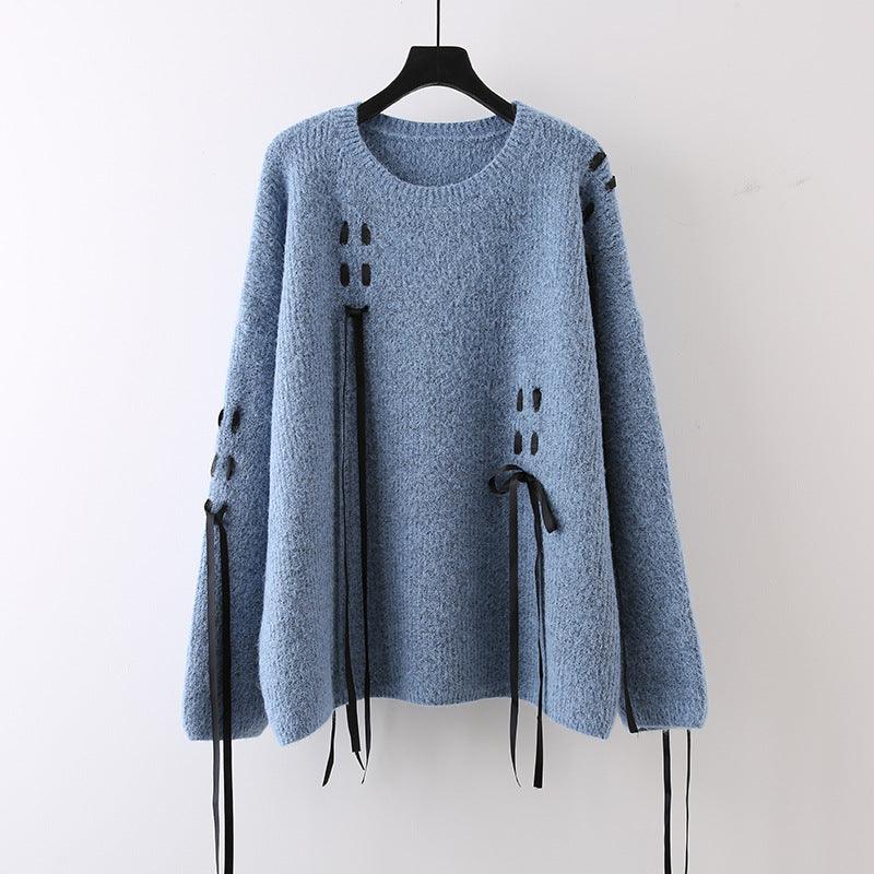 Sweet Cool Lazy Round Neck Sweater