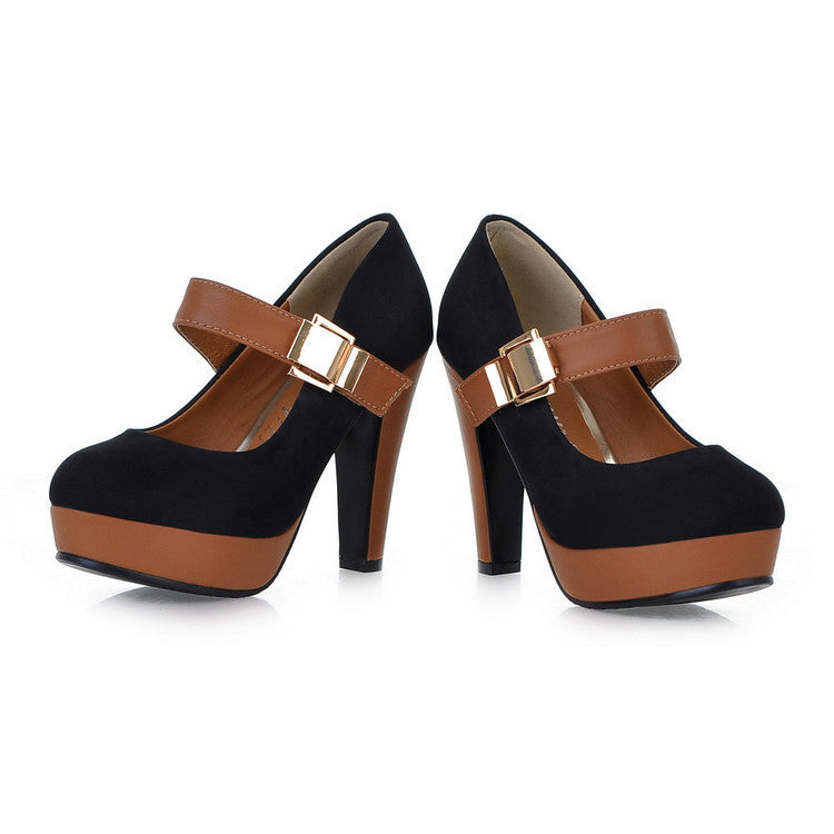 Wide-leg Platform High Heels