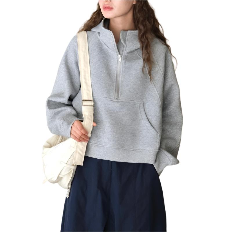 Half Layered Hooded Sweatshirt