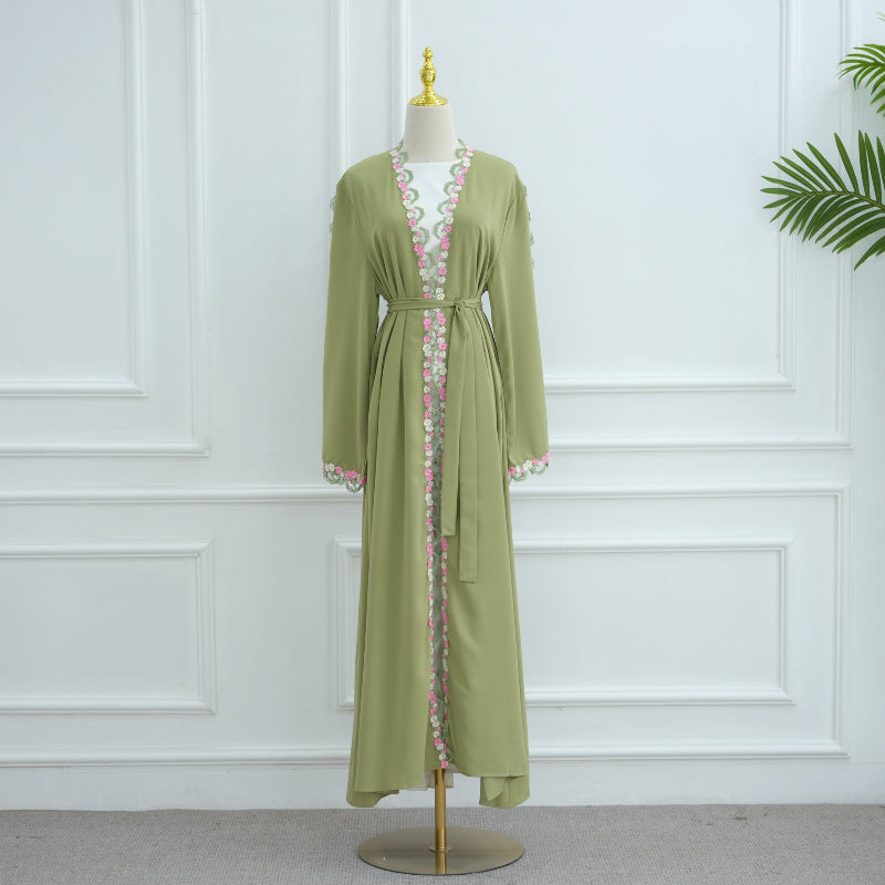 Loriya Flower Embroidery Cardigan