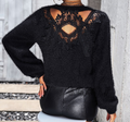 Round Neck Long Sleeved Pullover Sweater - runwayfashionista.com